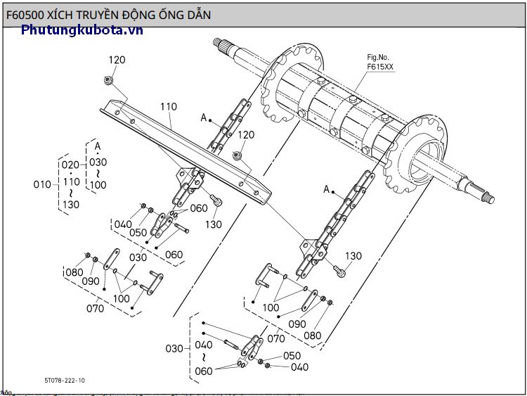 Xích truyền động ống dẫn